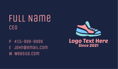 Colorful Rubber Shoes Business Card Image Preview