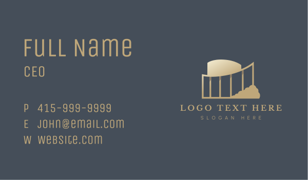 Upscale Real Estate Business Card Design Image Preview