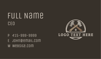 Hammer Construction Builder Business Card Image Preview