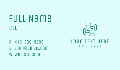 Abstract Letter T Symbol Business Card Image Preview