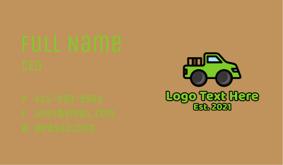Delivery Pickup Truck Business Card