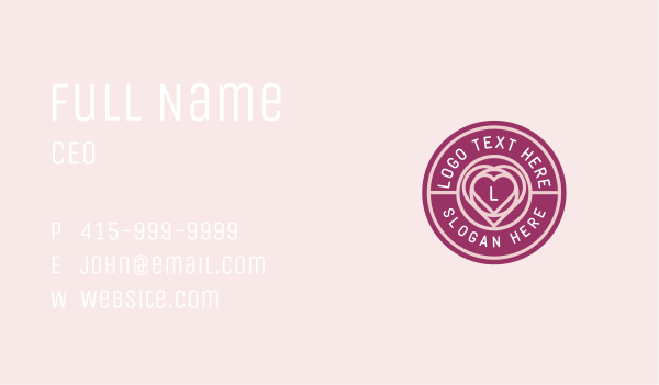 Generic Heart Studio Business Card Design Image Preview