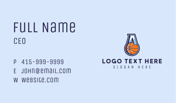 Letter A Basketball  Business Card Design Image Preview