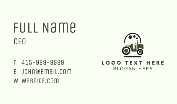 Ranch Tractor Farmer Business Card Design Image Preview
