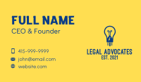 Blue Lightbulb  Business Card Image Preview