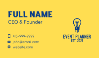 Blue Lightbulb  Business Card Image Preview