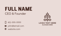 Sword Law Notary Business Card Design