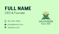 Sunny Herbal Plant  Business Card Image Preview