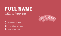 Femine Cursive Wordmark Business Card Image Preview