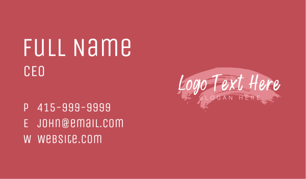 Femine Cursive Wordmark Business Card Design Image Preview