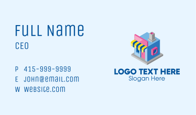 Cute 3D Store  Business Card Image Preview