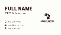 African Woman Beauty Business Card Image Preview