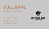 Angry Pirate Head Business Card Preview