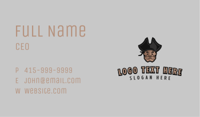 Angry Pirate Head Business Card Image Preview
