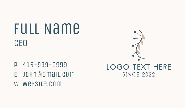 Herbal Acupuncture Therapy  Business Card Design Image Preview
