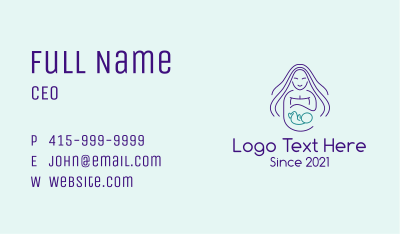 Maternity Mother  Business Card
