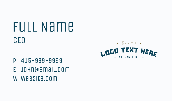 Block Toy Wordmark Business Card Design Image Preview