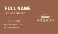 Crochet Yarn Embroidery Business Card Design