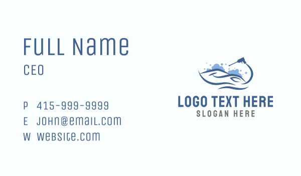 Car Hose Cleaning Business Card Design Image Preview
