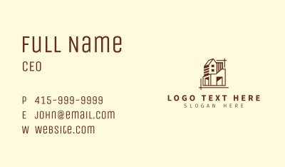 Architecture Building Plan Business Card Image Preview
