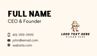 Miss Baker Bread Mascot Business Card Image Preview