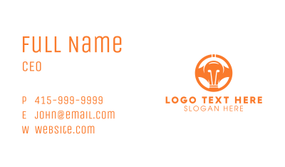 Light Bulb Wheel Business Card Image Preview