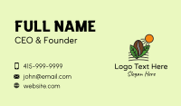 Sunny Coffee Farm Business Card Design