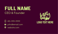 Angry Rhinoceros Head  Business Card Image Preview