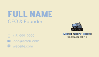 Trailer Truck Delivery Business Card Image Preview