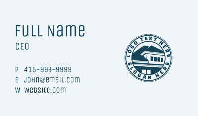 Roof Home Improvement Construction Business Card Image Preview