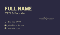 Bride Calligraphy Wordmark Business Card Image Preview