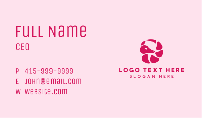 Pink Armadillo Ball Business Card Image Preview