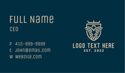 Military Eagle Shield  Business Card Image Preview
