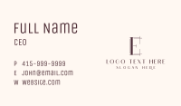 Letter E Realty Business Card Image Preview