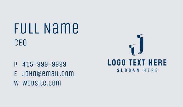 Modern Agency Initial Business Card Design Image Preview