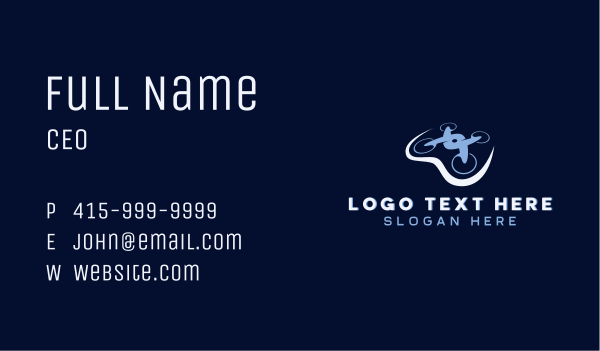 Aerial Photography Drone  Business Card Design Image Preview