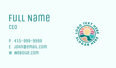 Beach Paradise Island Business Card Image Preview