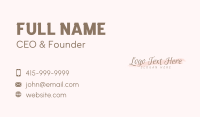 Stylish Script Watercolor Business Card Image Preview