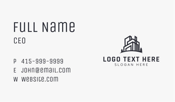 Modern Residential House Business Card Design Image Preview