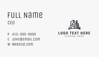 Modern Residential House Business Card Image Preview