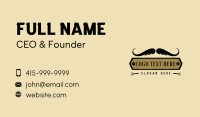 Barber Hair Moustache Business Card Design