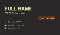 Line Masculine Wordmark Business Card Image Preview