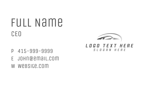 Super Car Auto Racing Business Card Design Image Preview