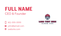 Skull Broadcaster Radio Business Card Image Preview