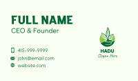 Hand Leaf Plant Business Card Image Preview