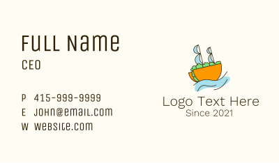 Taco Sailing Ship Business Card
