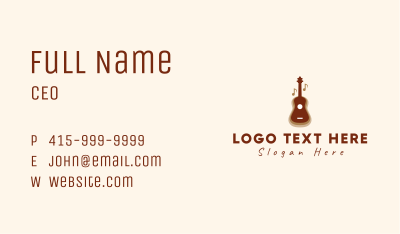 Classic Guitar Music  Business Card Image Preview