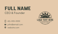 Carpentry Saw Tool Business Card Image Preview