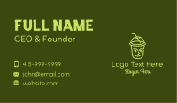 Smiling Face Drinking Cup Business Card Image Preview