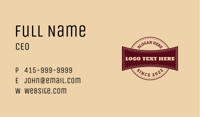 Classic Western Business Business Card Image Preview